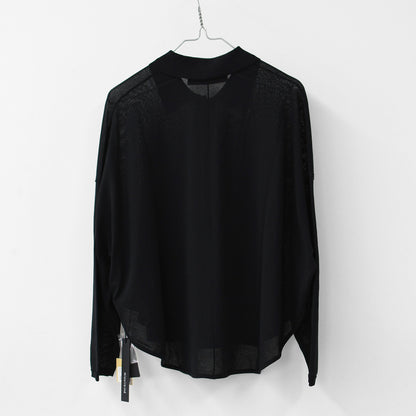 mizuiro ind [ミズイロ インド] shirt collar shirt C/D [2-220038] シャツカラーシャツカーディガン・カーディガン・ニットトップス・ワイドシルエット・LADY'S [2026SS]