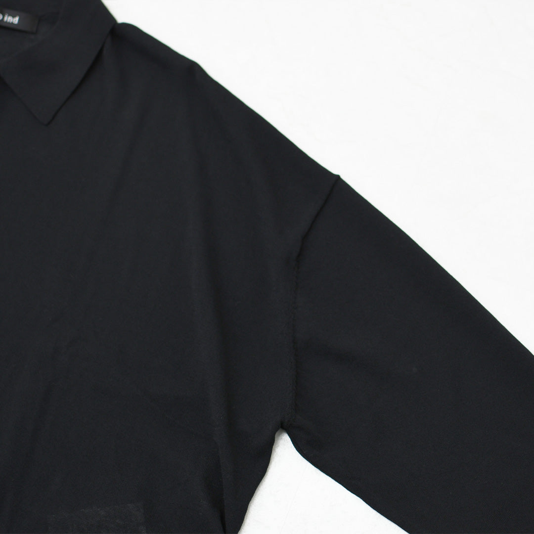 mizuiro ind [ミズイロ インド] shirt collar shirt C/D [2-220038] シャツカラーシャツカーディガン・カーディガン・ニットトップス・ワイドシルエット・LADY'S [2026SS]