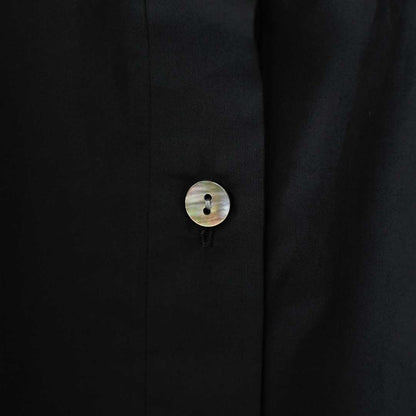 mizuiro ind [ミズイロ インド] half slv stand collar wide shirt [2-230132] ハーフスリーブスタンドカラーワイドシャツ・コットンシャツ・シンプル・きれいめ・七分袖・LADY'S [2026SS]