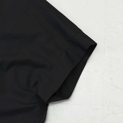 mizuiro ind [ミズイロ インド] half slv stand collar wide shirt [2-230132] ハーフスリーブスタンドカラーワイドシャツ・コットンシャツ・シンプル・きれいめ・七分袖・LADY'S [2026SS]