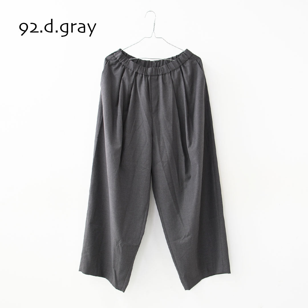 mizuiro ind [ミズイロ インド] wide tuck PT [2-260051] ワイドタックパンツ・ワイドパンツ・ワイドシルエット・テーパードシルエット・キレイ目・LADY'S [2026SS]