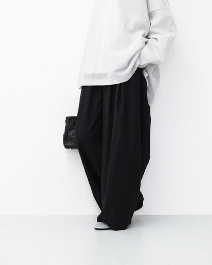 mizuiro ind [ミズイロ インド] wide tuck PT [2-260051] ワイドタックパンツ・ワイドパンツ・ワイドシルエット・テーパードシルエット・キレイ目・LADY'S [2026SS]