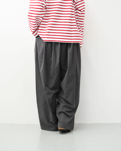 mizuiro ind [ミズイロ インド] wide tuck PT [2-260051] ワイドタックパンツ・ワイドパンツ・ワイドシルエット・テーパードシルエット・キレイ目・LADY'S [2026SS]