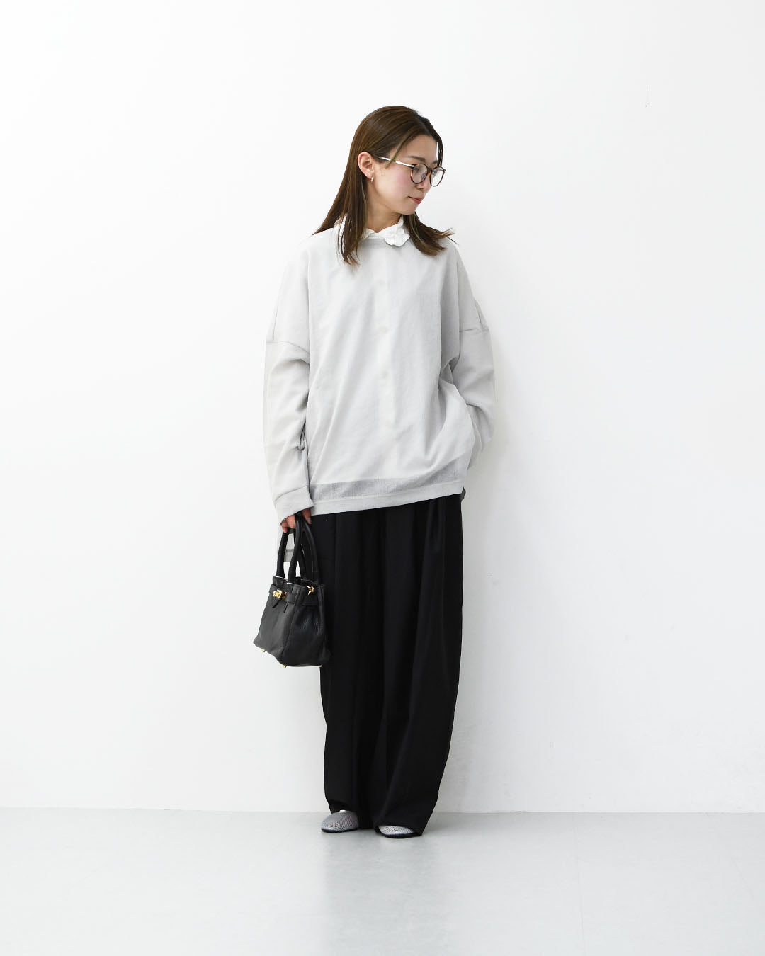 mizuiro ind [ミズイロ インド] wide tuck PT [2-260051] ワイドタックパンツ・ワイドパンツ・ワイドシルエット・テーパードシルエット・キレイ目・LADY'S [2026SS]