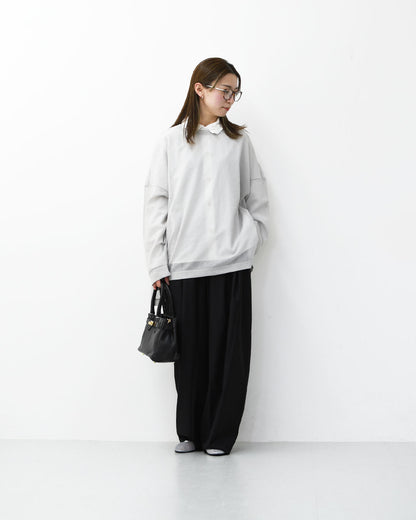 mizuiro ind [ミズイロ インド] wide tuck PT [2-260051] ワイドタックパンツ・ワイドパンツ・ワイドシルエット・テーパードシルエット・キレイ目・LADY'S [2026SS]