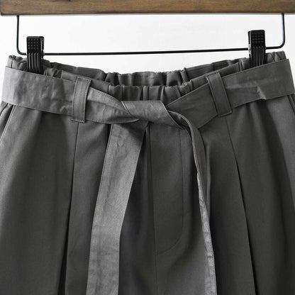 mizuiro ind [ミズイロ インド] wide chino PT with belt [2-260097] ベルトワイドチノパンツ・チノパンツ・ルーズシルエット・ワイドパンツ・カジュアル・きれいめ・LADY'S [2026SS]