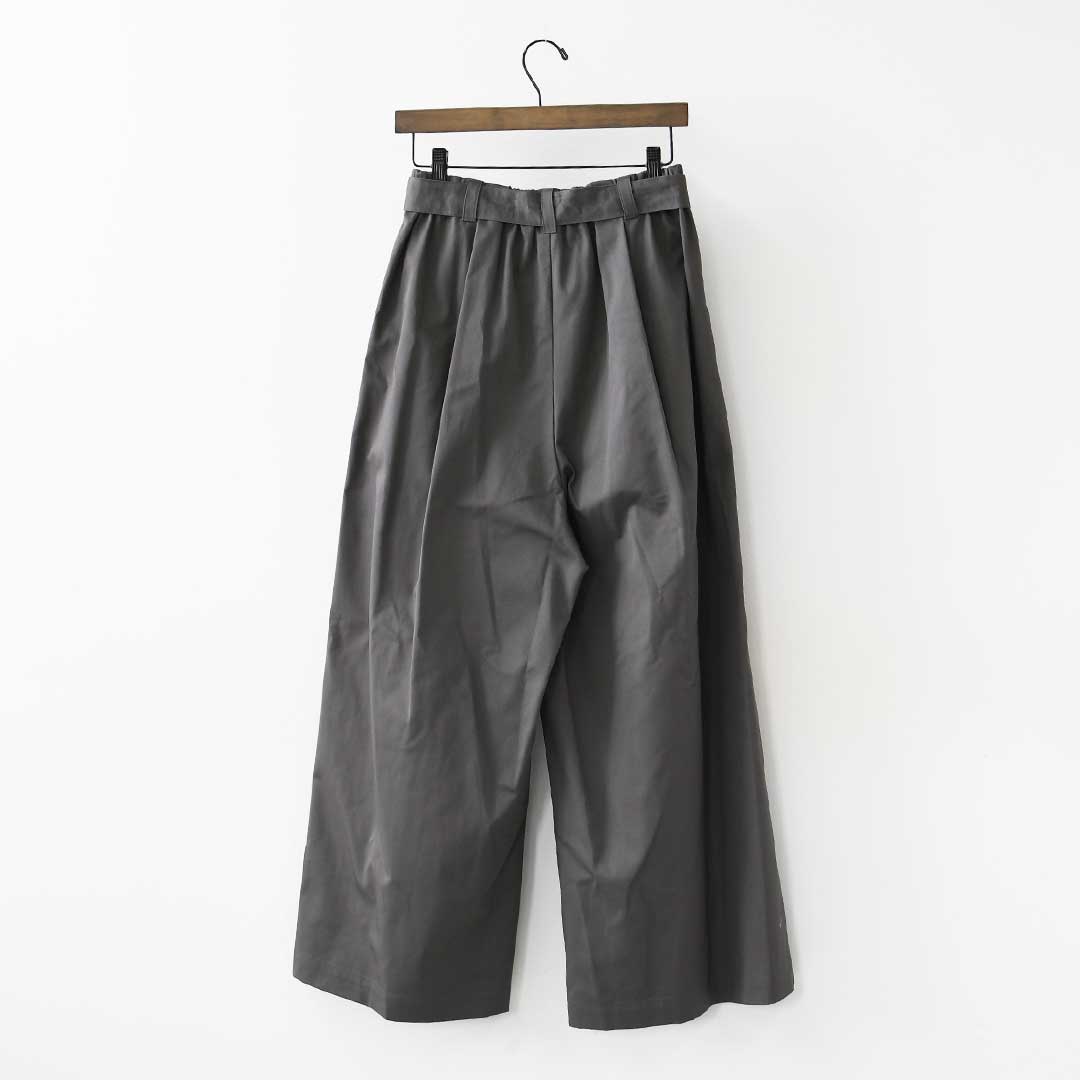 mizuiro ind [ミズイロ インド] wide chino PT with belt [2-260097] ベルトワイドチノパンツ・チノパンツ・ルーズシルエット・ワイドパンツ・カジュアル・きれいめ・LADY'S [2026SS]