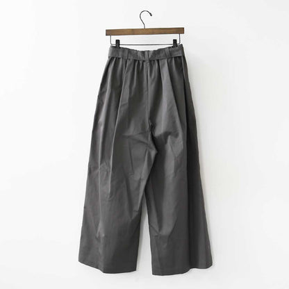 mizuiro ind [ミズイロ インド] wide chino PT with belt [2-260097] ベルトワイドチノパンツ・チノパンツ・ルーズシルエット・ワイドパンツ・カジュアル・きれいめ・LADY'S [2026SS]