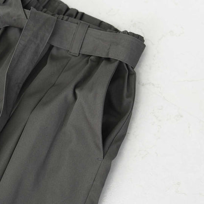 mizuiro ind [ミズイロ インド] wide chino PT with belt [2-260097] ベルトワイドチノパンツ・チノパンツ・ルーズシルエット・ワイドパンツ・カジュアル・きれいめ・LADY'S [2026SS]