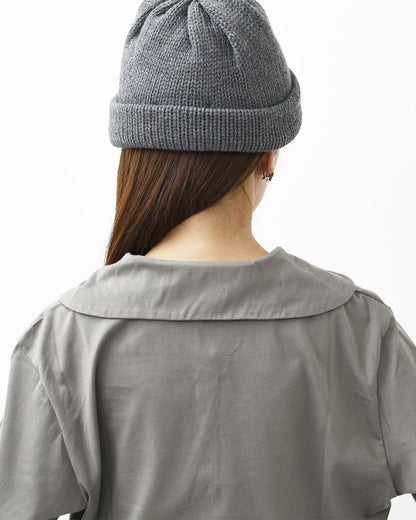 mizuiro ind [ミズイロ インド] wide collar polo shirt [3-210053] ワイドカラーポロシャツ・コットンシャツ・ビッグカラー・長袖・LADY'S [2025AW]