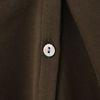 mizuiro ind [ミズイロ インド] wide collar polo shirt [3-210053] ワイドカラーポロシャツ・コットンシャツ・ビッグカラー・長袖・LADY'S [2025AW]