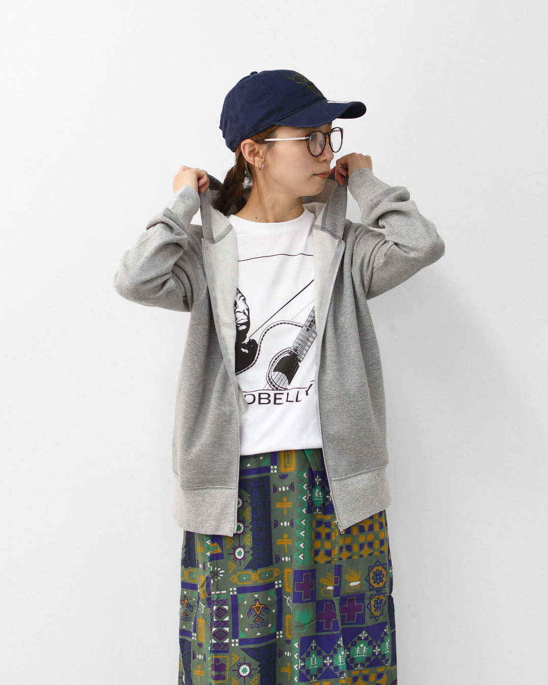 mizuiro ind [ミズイロ インド] brushed back zip hoodie [3-210057] ブラッシュバックジップフーディー・裏起毛・ジップパーカー・コンパクトシルエット・ジャスト感・シンプル・モード・LADY'S [2025AW]