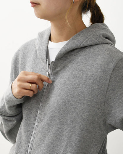 mizuiro ind [ミズイロ インド] brushed back zip hoodie [3-210057] ブラッシュバックジップフーディー・裏起毛・ジップパーカー・コンパクトシルエット・ジャスト感・シンプル・モード・LADY'S [2025AW]