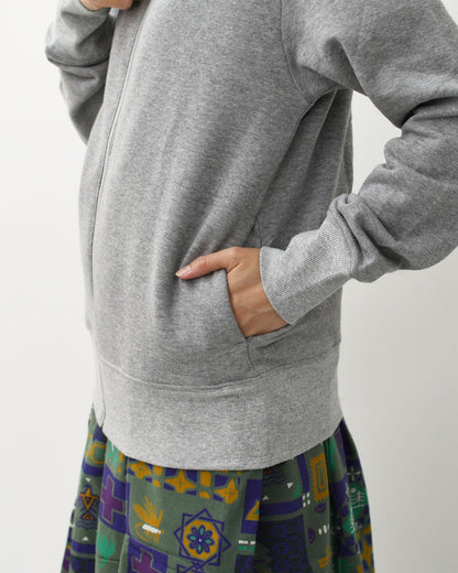 mizuiro ind [ミズイロ インド] brushed back zip hoodie [3-210057] ブラッシュバックジップフーディー・裏起毛・ジップパーカー・コンパクトシルエット・ジャスト感・シンプル・モード・LADY'S [2025AW]