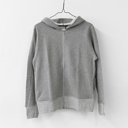 mizuiro ind [ミズイロ インド] brushed back zip hoodie [3-210057] ブラッシュバックジップフーディー・裏起毛・ジップパーカー・コンパクトシルエット・ジャスト感・シンプル・モード・LADY'S [2025AW]