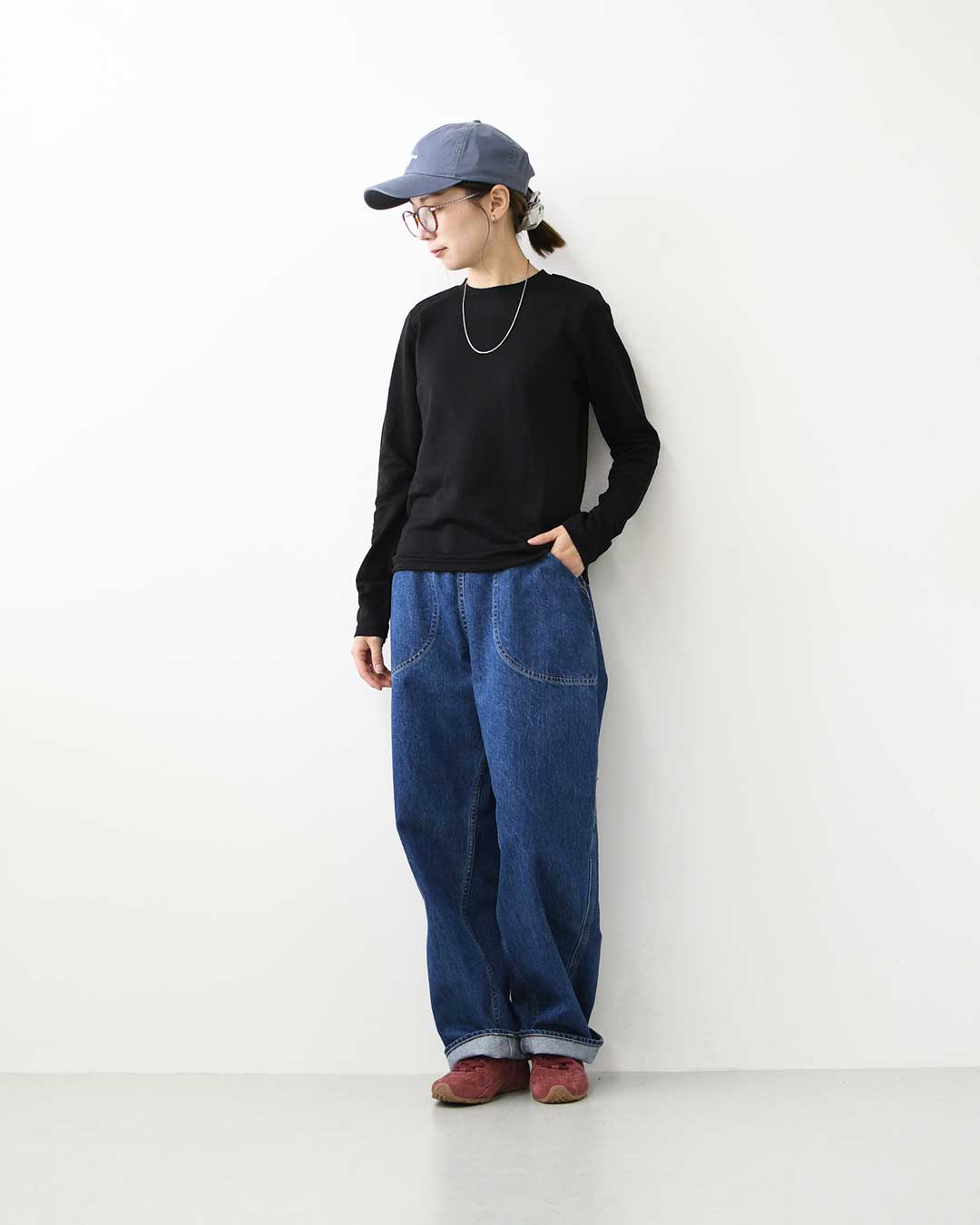 mizuiro ind [ミズイロ インド] lace jacquard P/O [3-210070] レースジャカードプルオーバー・クルーネック・長袖・LADY'S [2026AW]