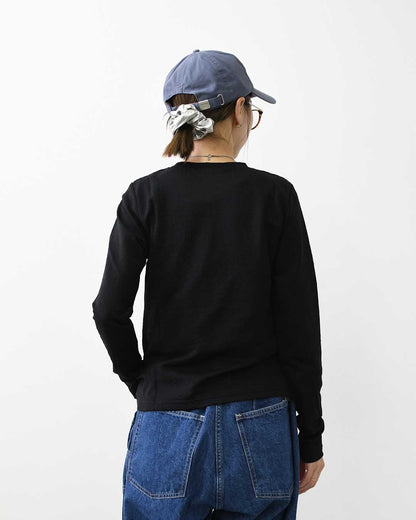 mizuiro ind [ミズイロ インド] lace jacquard P/O [3-210070] レースジャカードプルオーバー・クルーネック・長袖・LADY'S [2026AW]