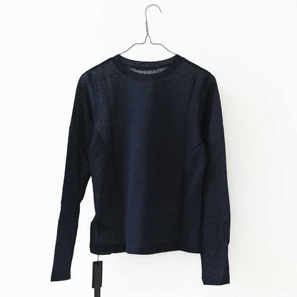 mizuiro ind [ミズイロ インド] lace jacquard P/O [3-210070] レースジャカードプルオーバー・クルーネック・長袖・LADY'S [2026AW]