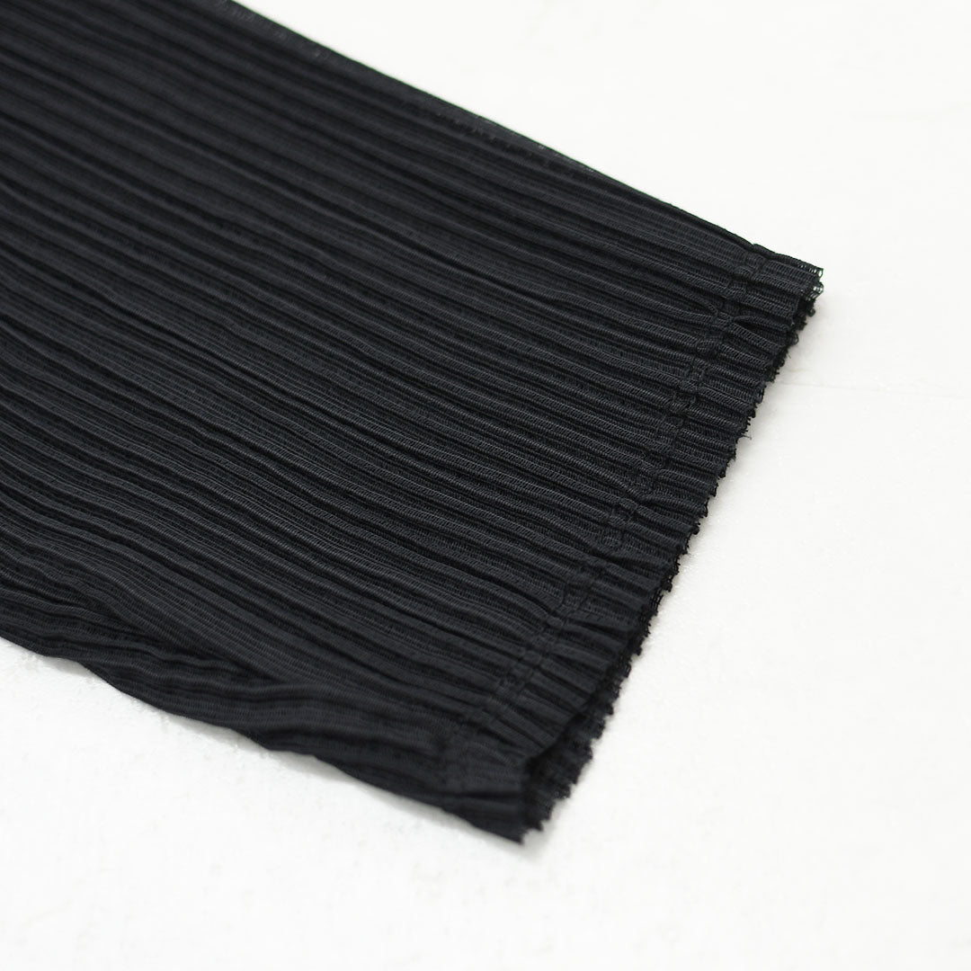 mizuiro ind [ミズイロ インド] pleats like crew neck P/O [3-210071] プリーツライククルーネックプルオーバー・クルーネック・長袖・LADY'S[2026AW]
