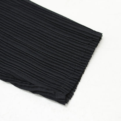 mizuiro ind [ミズイロ インド] pleats like crew neck P/O [3-210071] プリーツライククルーネックプルオーバー・クルーネック・長袖・LADY'S[2026AW]