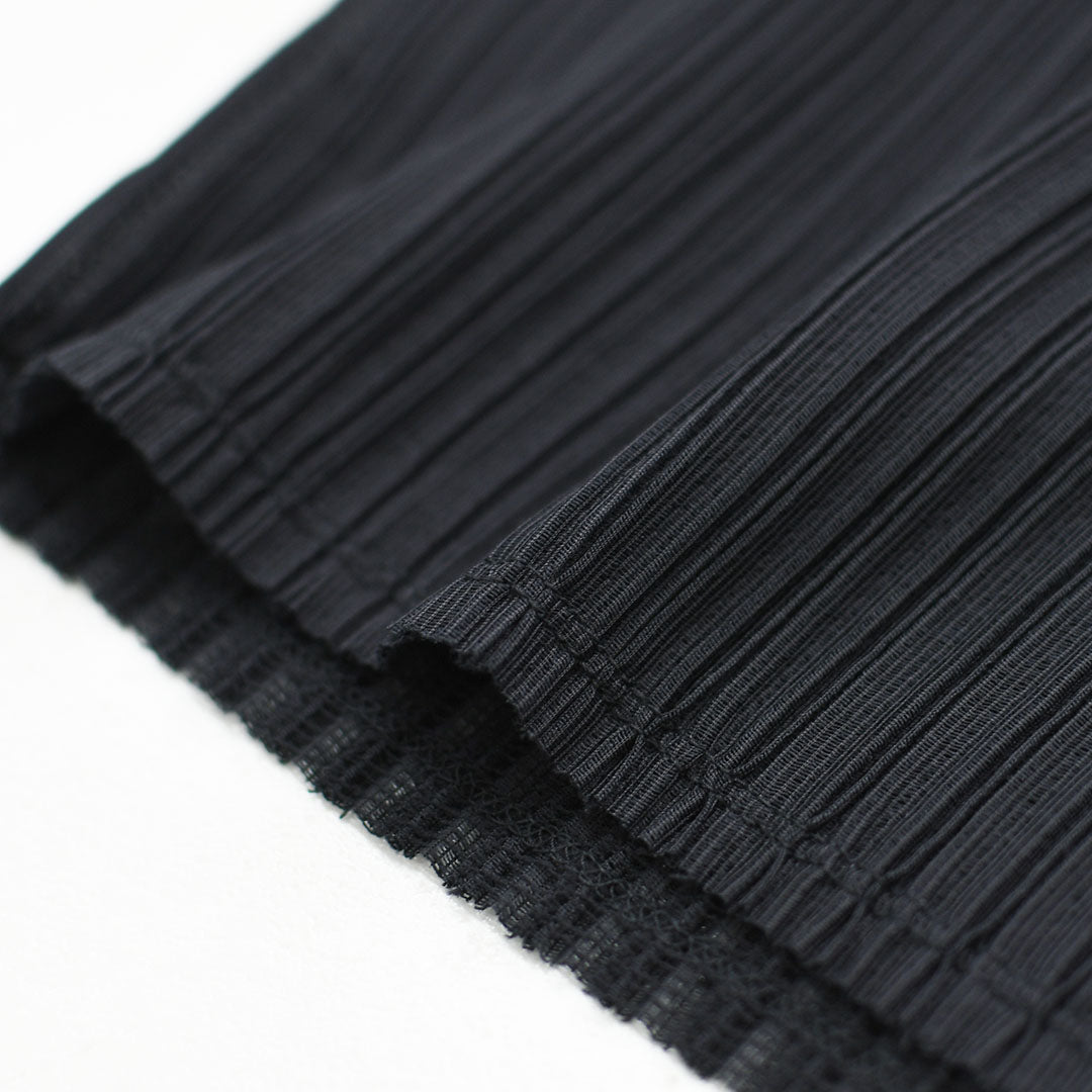 mizuiro ind [ミズイロ インド] pleats like crew neck P/O [3-210071] プリーツライククルーネックプルオーバー・クルーネック・長袖・LADY'S[2026AW]