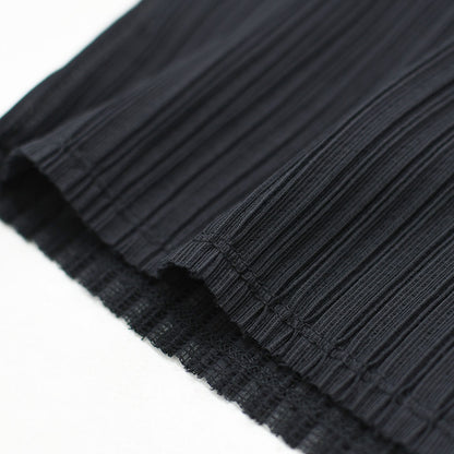 mizuiro ind [ミズイロ インド] pleats like crew neck P/O [3-210071] プリーツライククルーネックプルオーバー・クルーネック・長袖・LADY'S[2026AW]