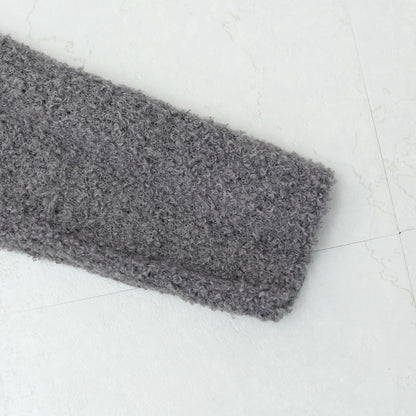 mizuiro ind [ミズイロ インド] hairly crew neck C/D with pockets [3-220100] ポケット付きヘアリークルーネックカーディガン・カーディガン・ニットカーディガン・クルーネック・ポケット付き・LADY'S [2025AW]