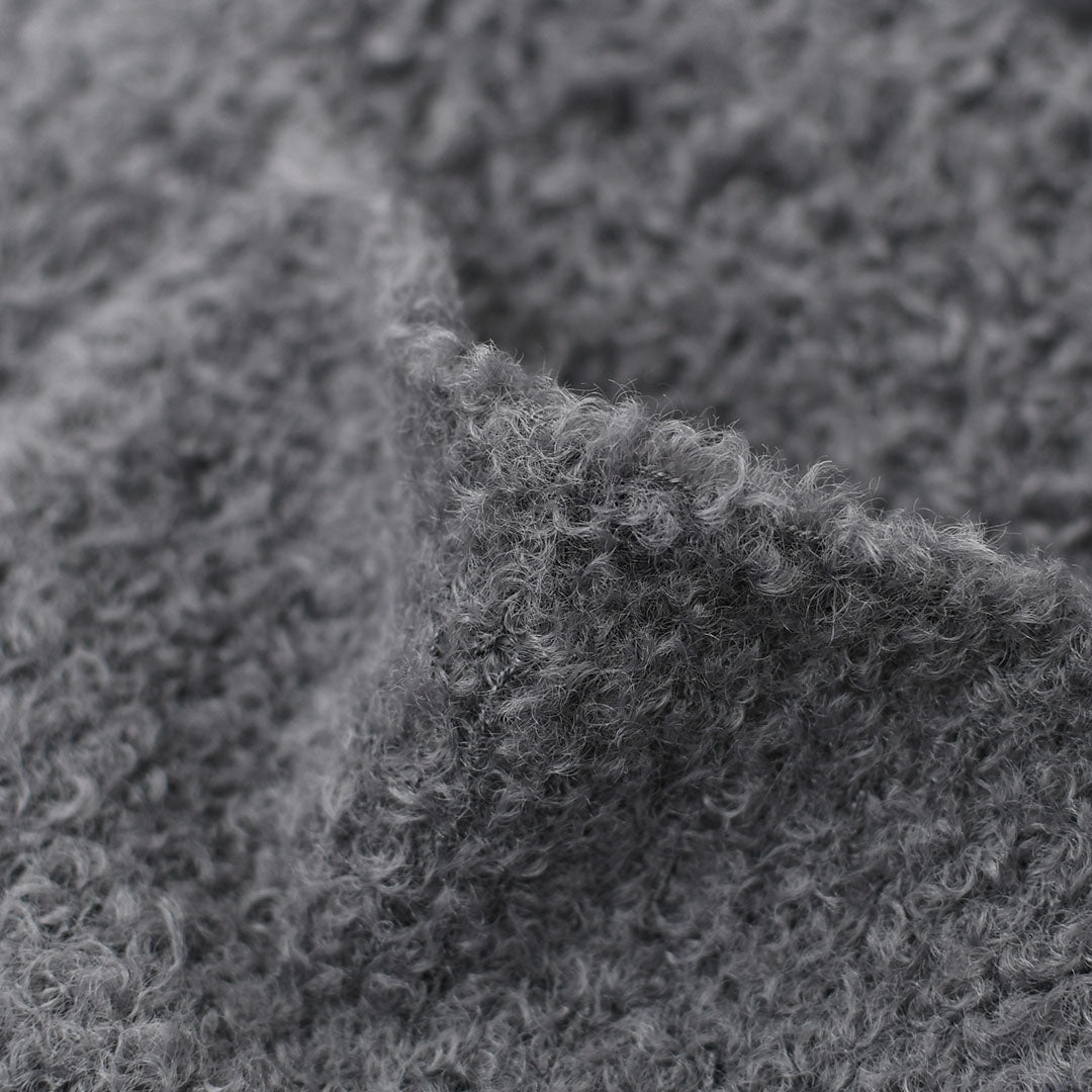 mizuiro ind [ミズイロ インド] hairly crew neck C/D with pockets [3-220100] ポケット付きヘアリークルーネックカーディガン・カーディガン・ニットカーディガン・クルーネック・ポケット付き・LADY'S [2025AW]