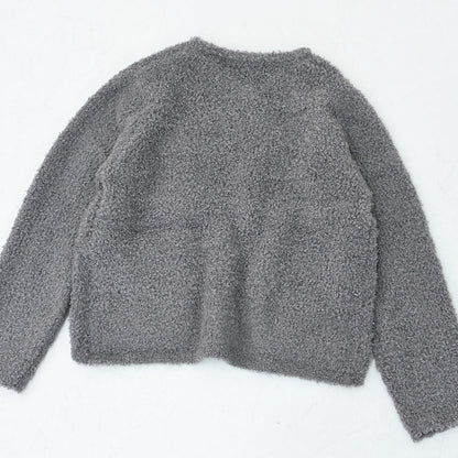 mizuiro ind [ミズイロ インド] hairly crew neck C/D with pockets [3-220100] ポケット付きヘアリークルーネックカーディガン・カーディガン・ニットカーディガン・クルーネック・ポケット付き・LADY'S [2025AW]
