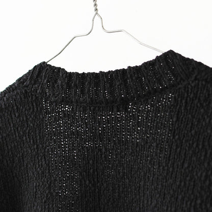 mizuiro ind [ミズイロ インド] Lily-yarn V neck C/D [3-220116] リリヤーンVネックカーディガン・羽織・カジュアル・キレイめ・オープンスタイル・スラブ感・LADY'S [2026AW]