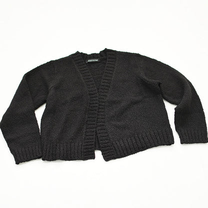 mizuiro ind [ミズイロ インド] Lily-yarn V neck C/D [3-220116] リリヤーンVネックカーディガン・羽織・カジュアル・キレイめ・オープンスタイル・スラブ感・LADY'S [2026AW]