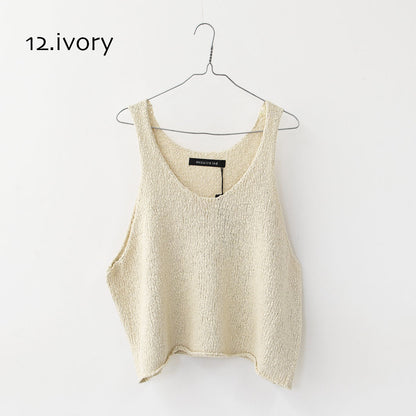mizuiro ind [ミズイロ インド] Lily-yarn vest [3-220118] リリーヤーンベスト・ベスト・ニットベスト・スラブニット・LADY'S [2025AW]