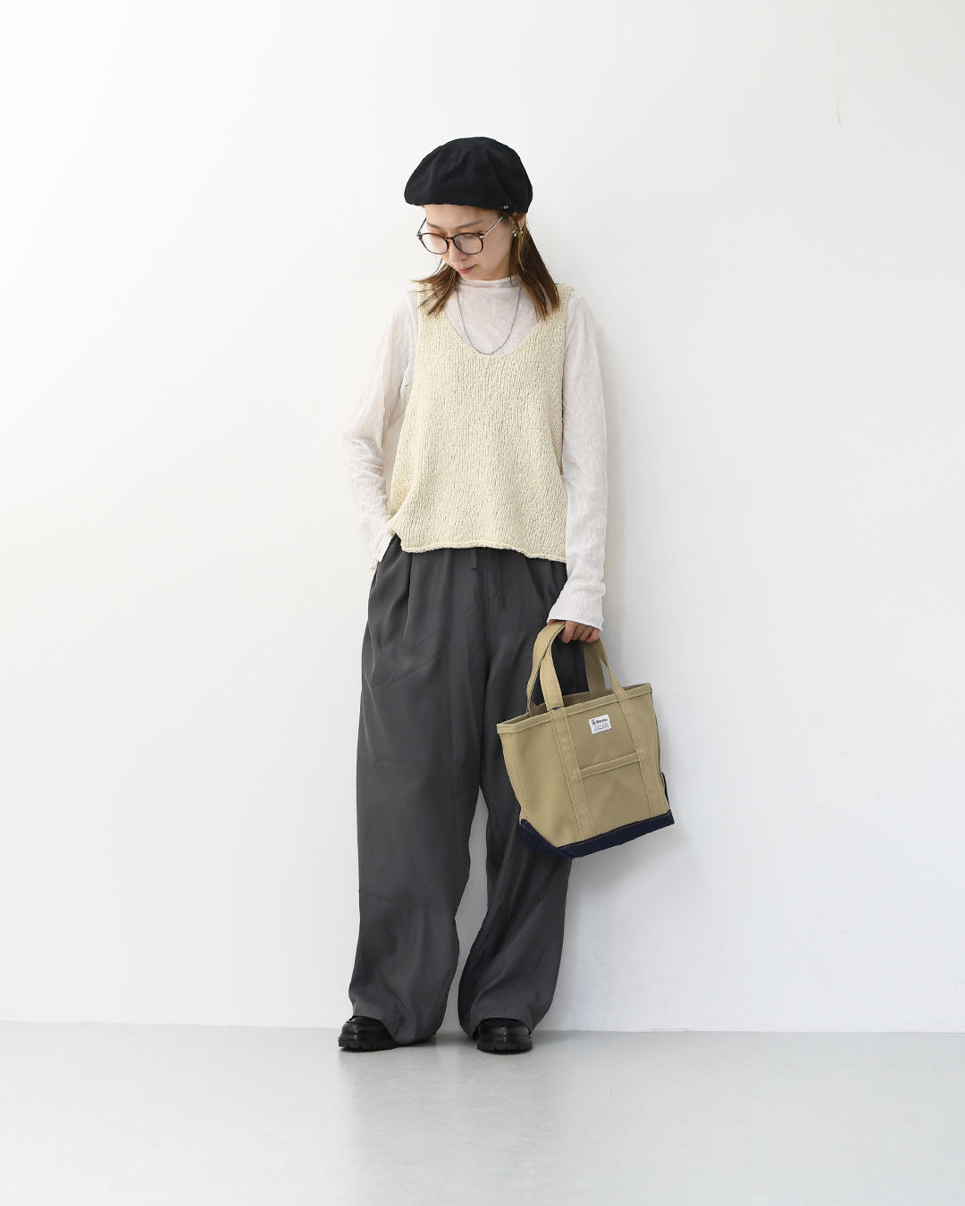 mizuiro ind [ミズイロ インド] Lily-yarn vest [3-220118] リリーヤーンベスト・ベスト・ニットベスト・スラブニット・LADY'S [2025AW]