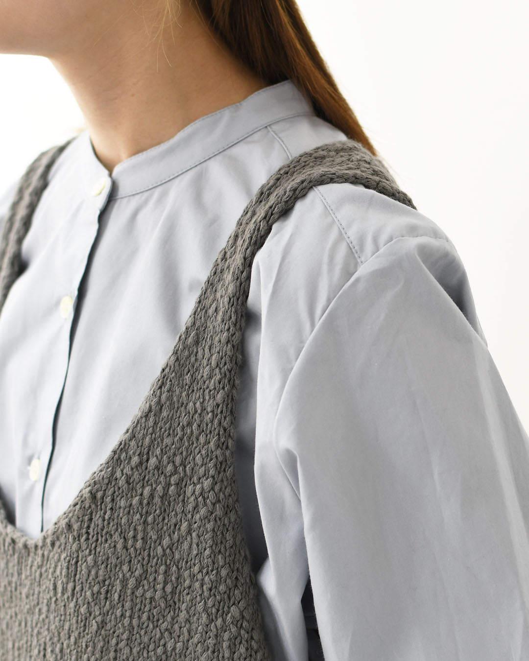 mizuiro ind [ミズイロ インド] Lily-yarn vest [3-220118] リリーヤーンベスト・ベスト・ニットベスト・スラブニット・LADY'S [2025AW]