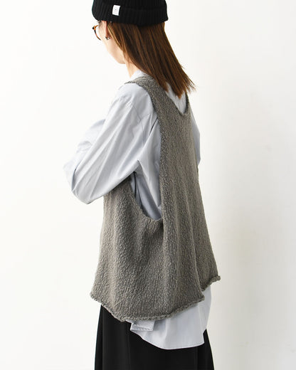 mizuiro ind [ミズイロ インド] Lily-yarn vest [3-220118] リリーヤーンベスト・ベスト・ニットベスト・スラブニット・LADY'S [2025AW]