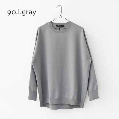 mizuiro ind [ミズイロ インド] crew neck wide P/O [3-220122] クルーネックワイドプルオーバー [2025AW]