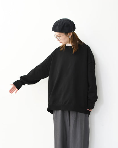 mizuiro ind [ミズイロ インド] crew neck wide P/O [3-220122] クルーネックワイドプルオーバー [2025AW]