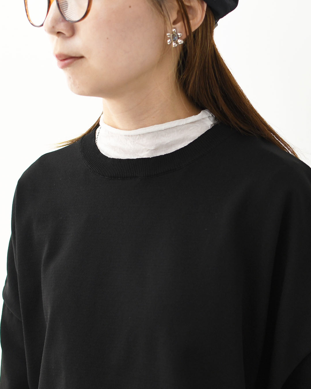 mizuiro ind [ミズイロ インド] crew neck wide P/O [3-220122] クルーネックワイドプルオーバー [2025AW]