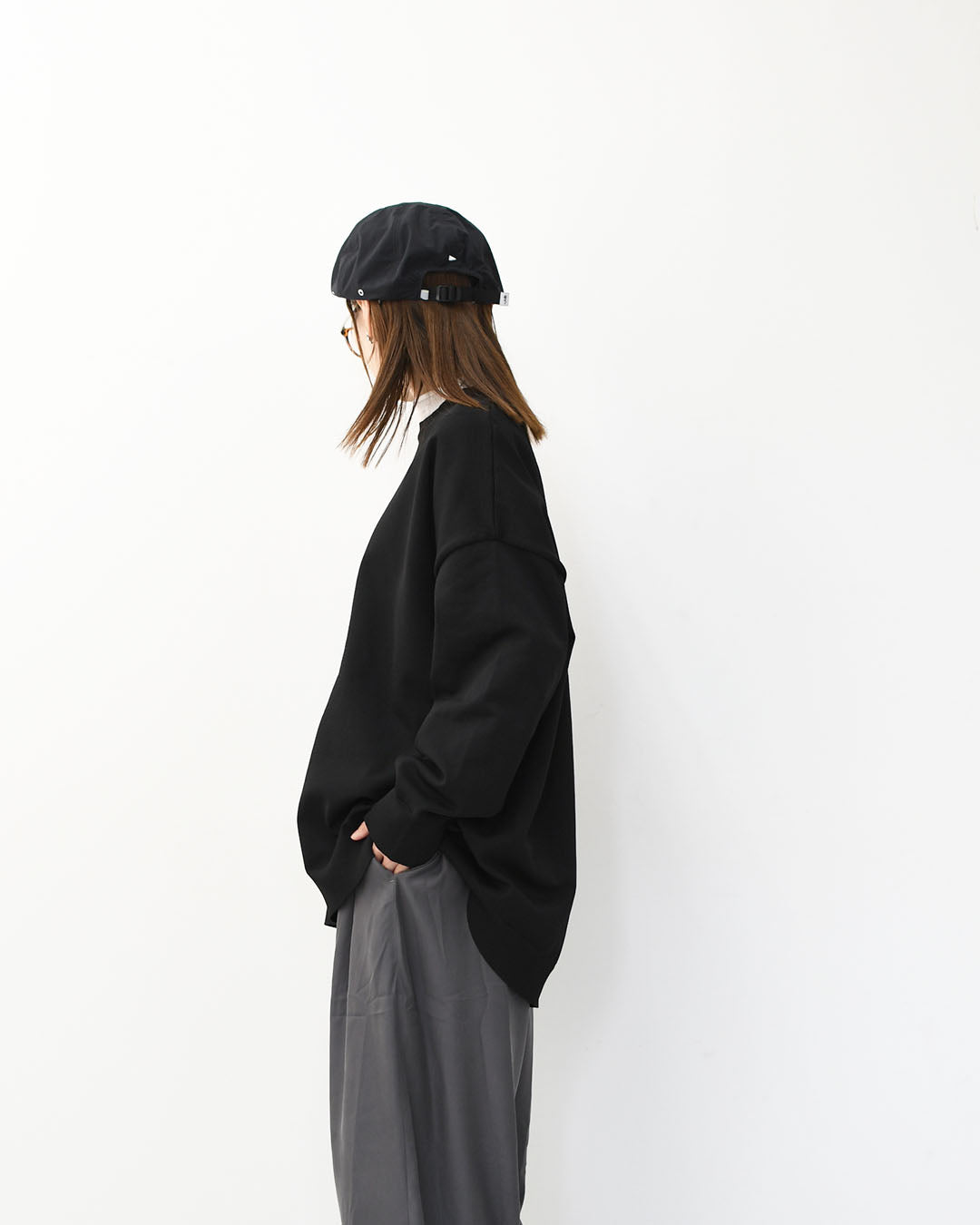 mizuiro ind [ミズイロ インド] crew neck wide P/O [3-220122] クルーネックワイドプルオーバー [2025AW]