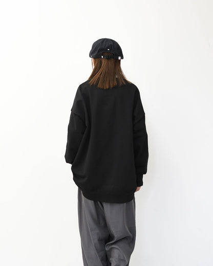 mizuiro ind [ミズイロ インド] crew neck wide P/O [3-220122] クルーネックワイドプルオーバー [2025AW]