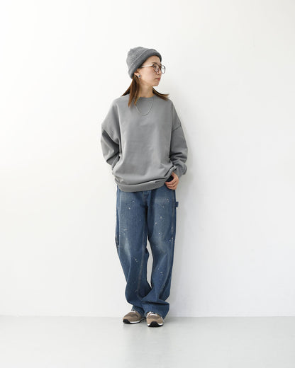 mizuiro ind [ミズイロ インド] crew neck wide P/O [3-220122] クルーネックワイドプルオーバー [2025AW]