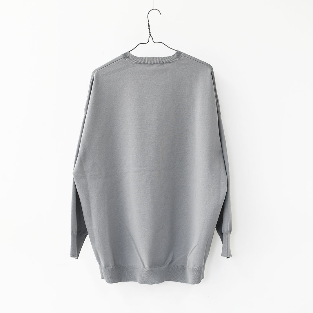 mizuiro ind [ミズイロ インド] crew neck wide P/O [3-220122] クルーネックワイドプルオーバー [2025AW]