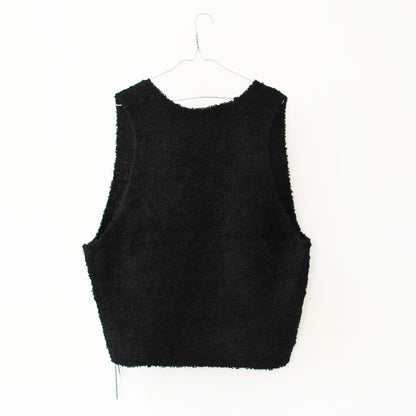 mizuiro ind [ミズイロ インド] hairy yarn V neck P/O [3-220159] ヘアリー ヤーン ブイネック プルオーバー・ベスト・ワイドシルエット・LADY'S [2026AW]