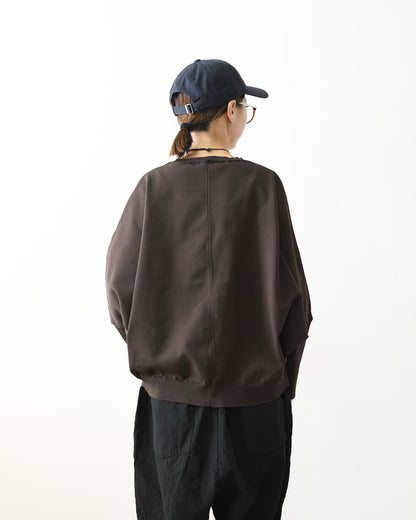 mizuiro ind [ミズイロ インド] cocoon P/O [3-220162] コクーンプルオーバー・コクーンシルエット・プルオーバー・長袖・ニット・無地・LADY'S [2026AW]