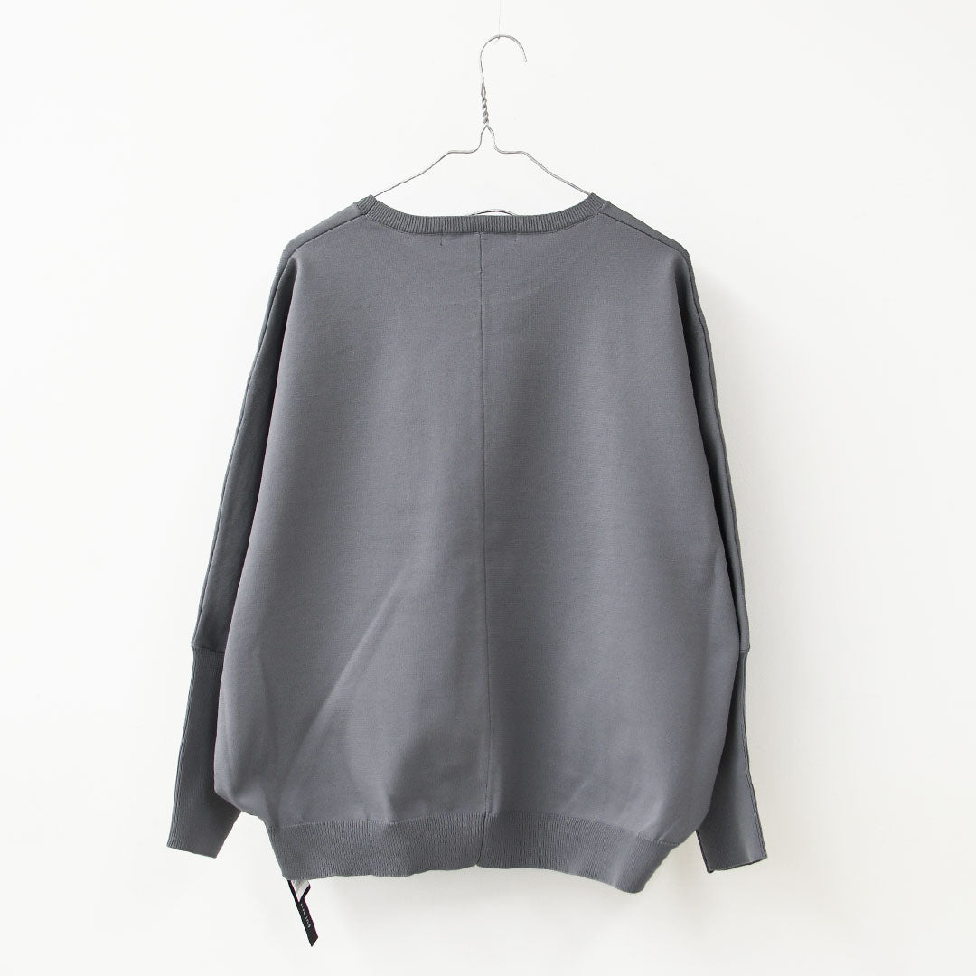 mizuiro ind [ミズイロ インド] cocoon P/O [3-220162] コクーンプルオーバー・コクーンシルエット・プルオーバー・長袖・ニット・無地・LADY'S [2026AW]