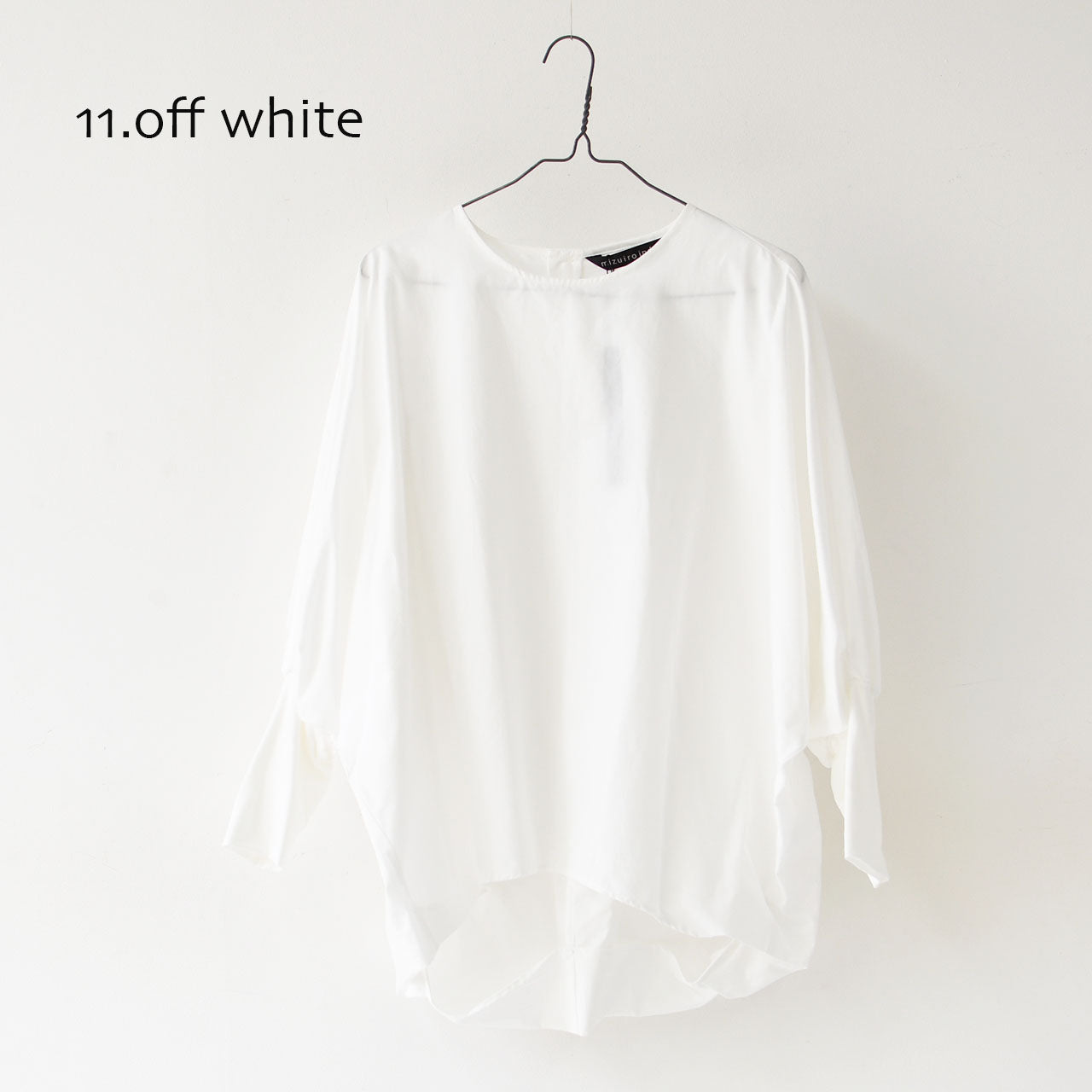 mizuiro ind [ミズイロ インド] crew neck cocoon P/O [3-230082] クルーネックコクーンプルオーバー [2025AW]