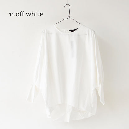 mizuiro ind [ミズイロ インド] crew neck cocoon P/O [3-230082] クルーネックコクーンプルオーバー [2025AW]