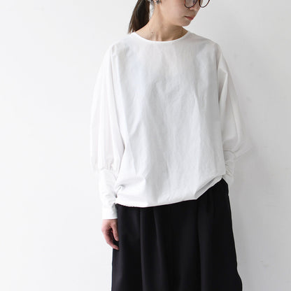 mizuiro ind [ミズイロ インド] crew neck cocoon P/O [3-230082] クルーネックコクーンプルオーバー [2025AW]