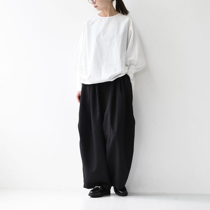 mizuiro ind [ミズイロ インド] crew neck cocoon P/O [3-230082] クルーネックコクーンプルオーバー [2025AW]
