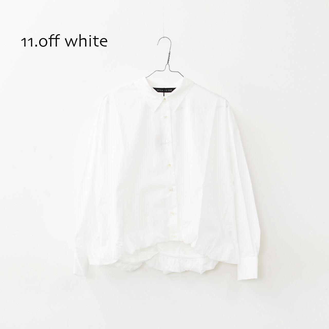 mizuiro ind [ミズイロ インド] ballon shirt [3-230094] バルーンシャツ [2025AW]